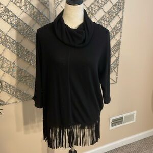 Terre blue small pullover cowl neck sweater